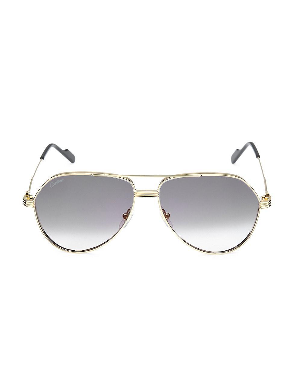 Mens 61MM Aviator Sunglasses Product Image