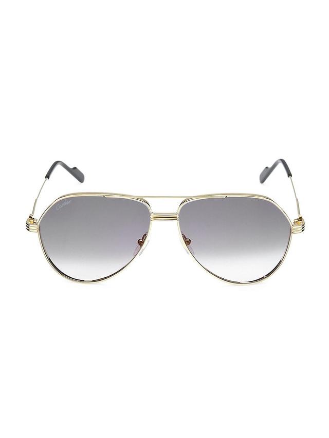 Mens 61MM Aviator Sunglasses Product Image