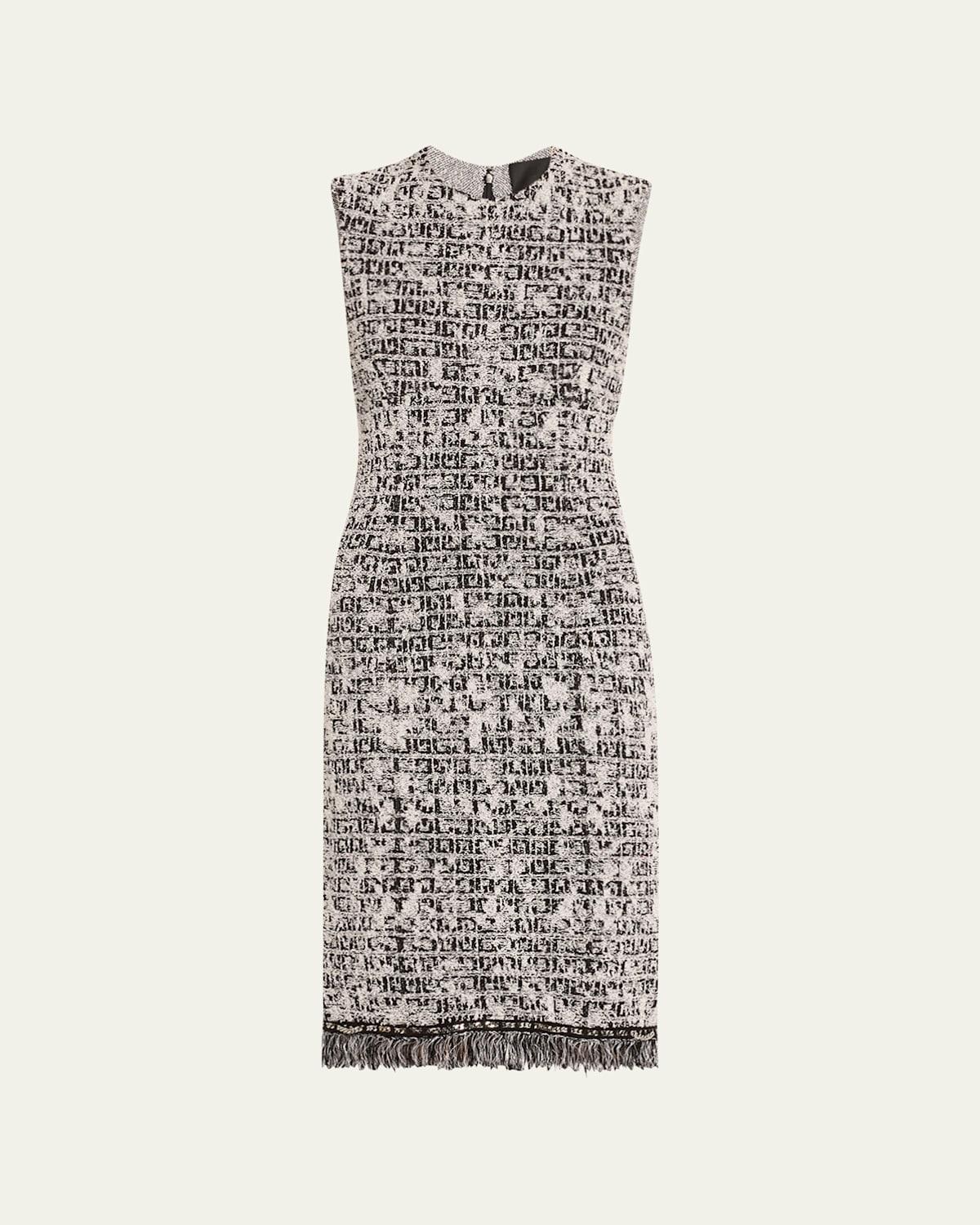 Givenchy Tweed Sleeveless Sheath Dress Product Image