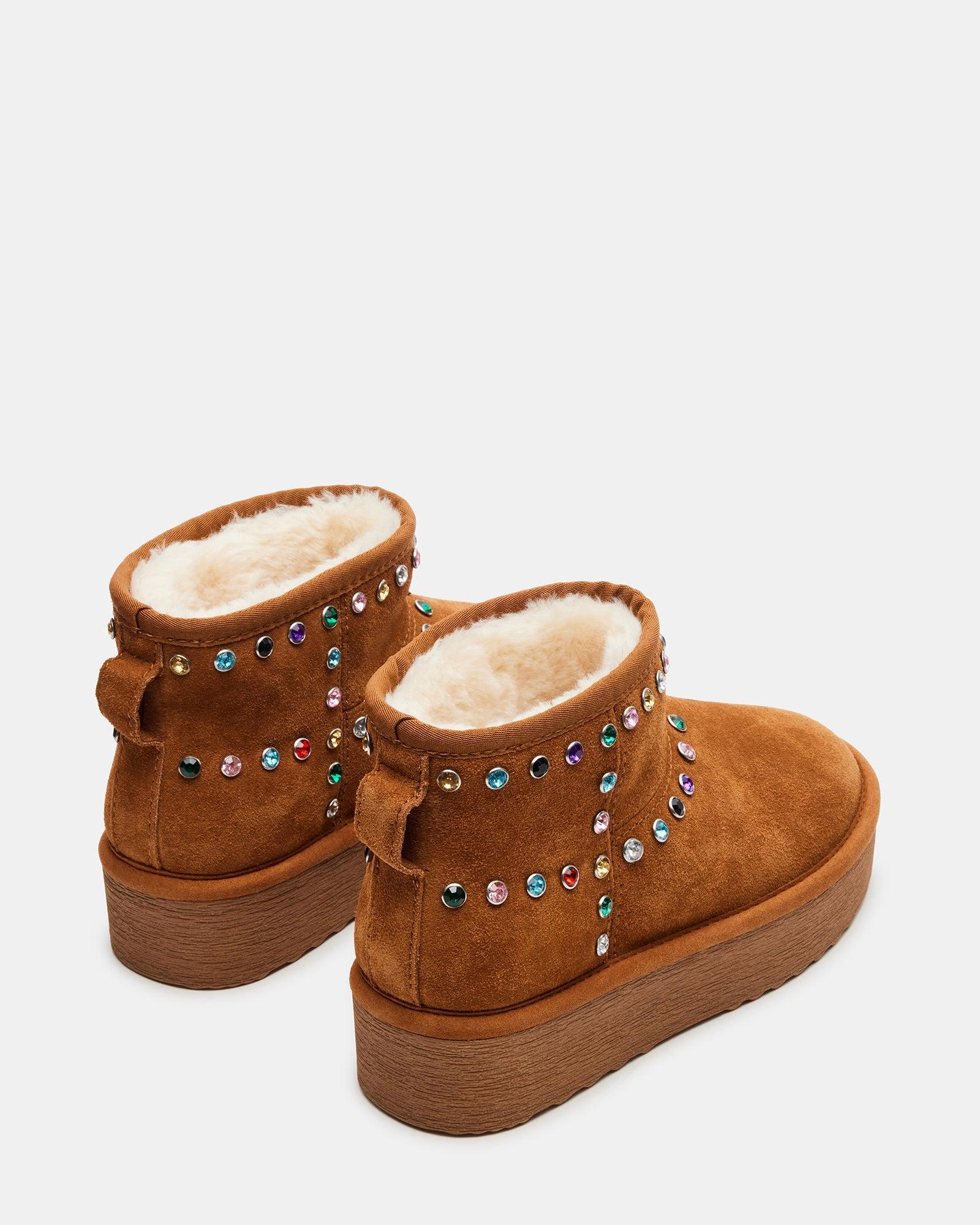 COMFY CHESTNUT SUEDE RHINESTONES Female Product Image