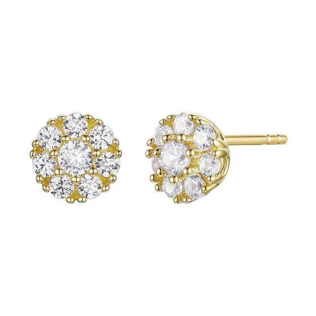 14k Gold Over Silver 1/3 Carat T.W. Diamond Earrings, Womens, Gold Tone Product Image