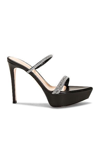 Gianvito Rossi - Women's Cannes Leather Platform Sandals - Neutral - IT 41 - Moda Operandi Product Image