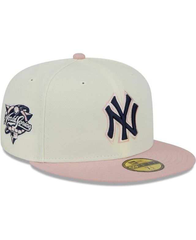 Mens New Era White New York Yankees Chrome Rogue 59FIFTY Fitted Hat - White Product Image