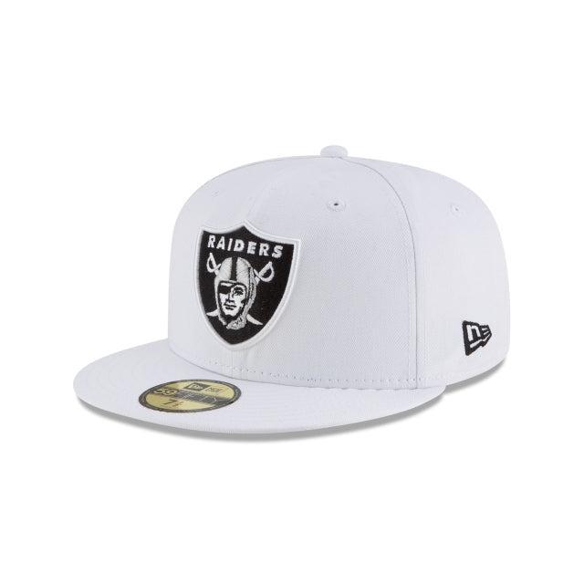 Las Vegas Raiders White 59FIFTY Fitted Hat Male Product Image