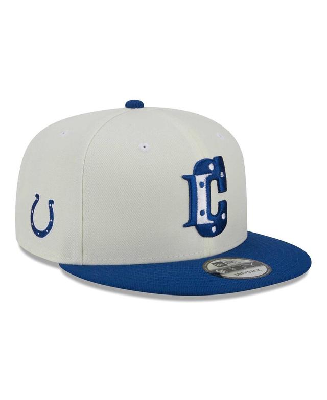 Mens New Era Cream Indianapolis Colts City Originals 9FIFTY Snapback Hat - Cream Product Image