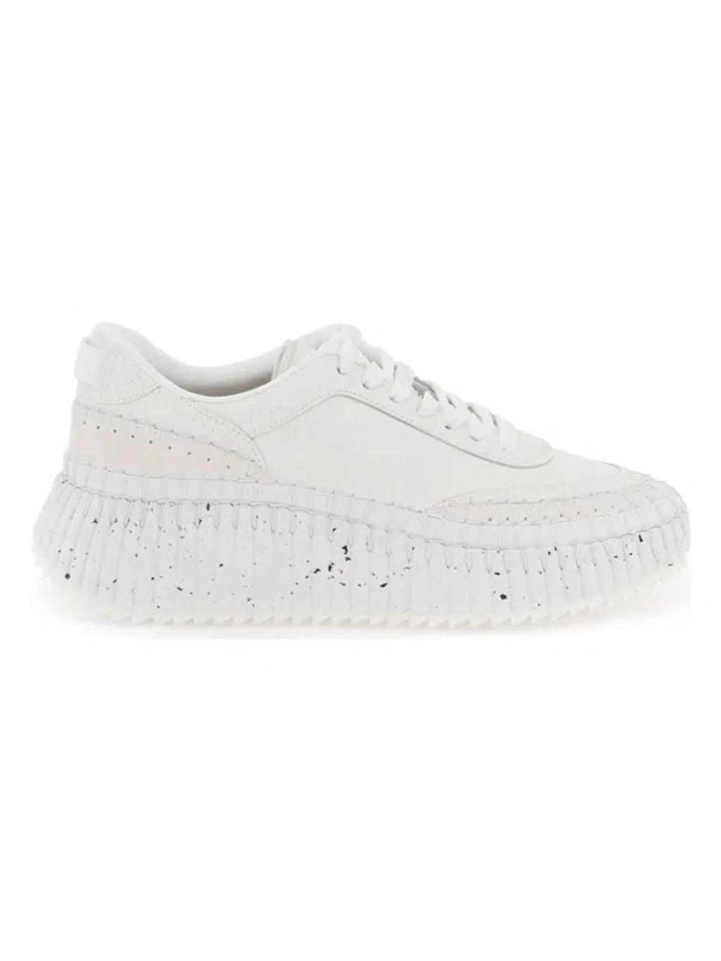 Nama Leather Sneaker In White Product Image