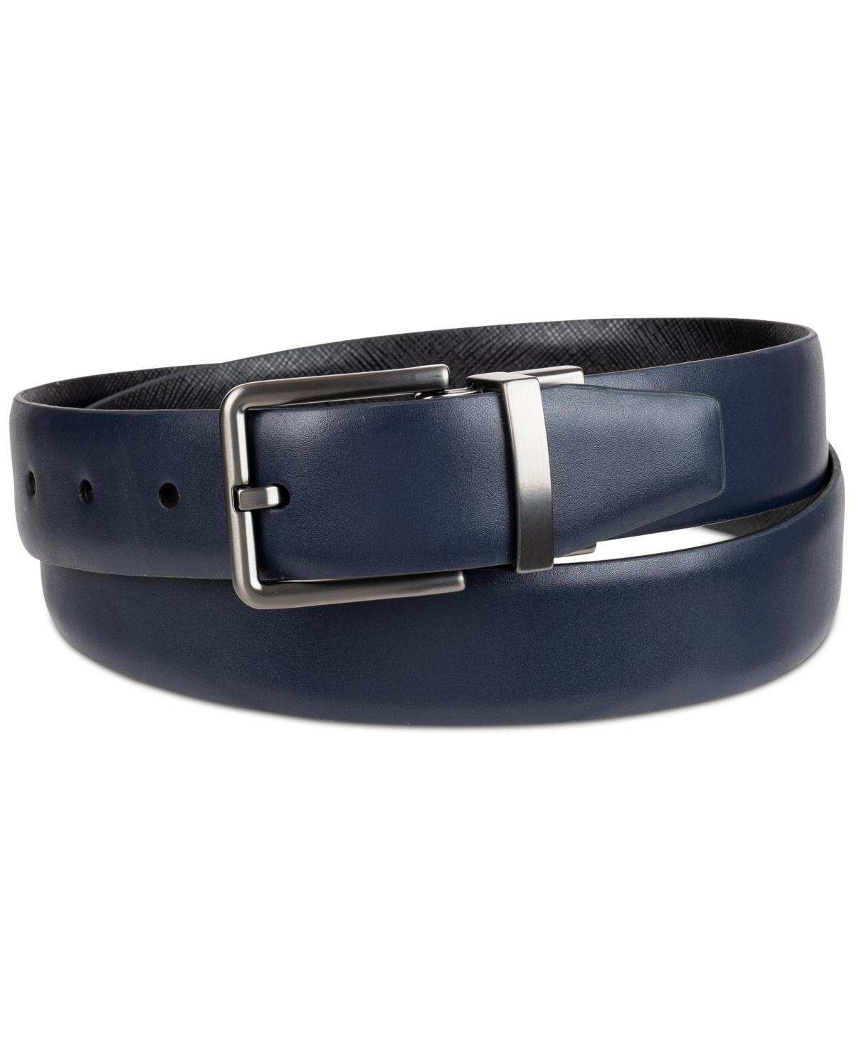 Calvin Klein Men's Reversible Recycled Leather Belt, Black, Medium Product Image