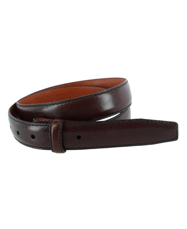 Trafalgar Mens Pebble Grain Leather 30mm Harness Belt Strap Product Image