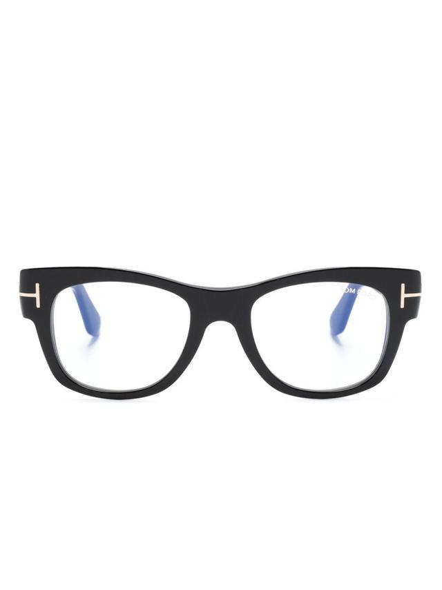 TOM FORD Ft5040b Square-frame Glasses In Black Product Image