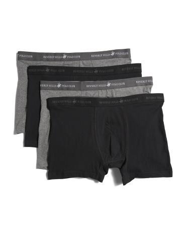 4pk Boxer Briefs for Men | Polyester/Spandex/Cotton Product Image