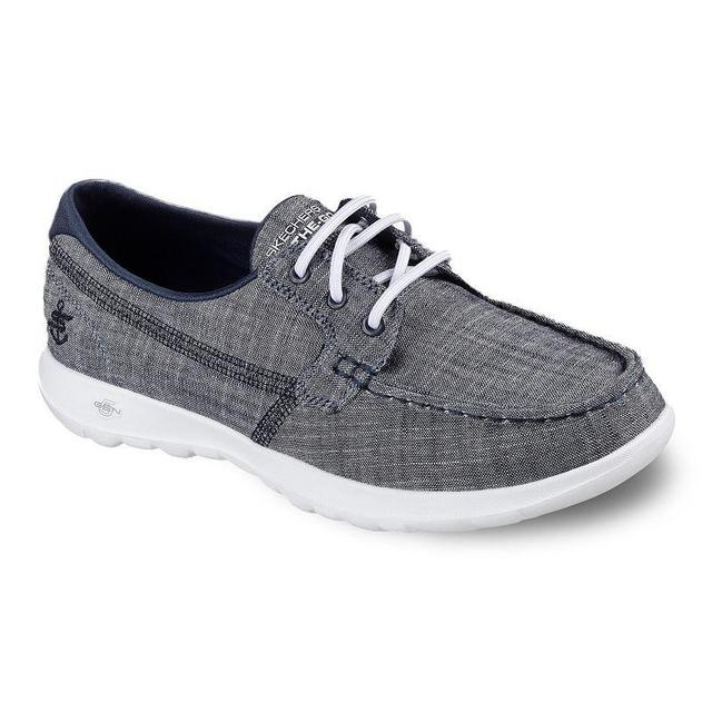 Skechers GOwalk Lite Isla Womens Boat Shoes Blue Product Image