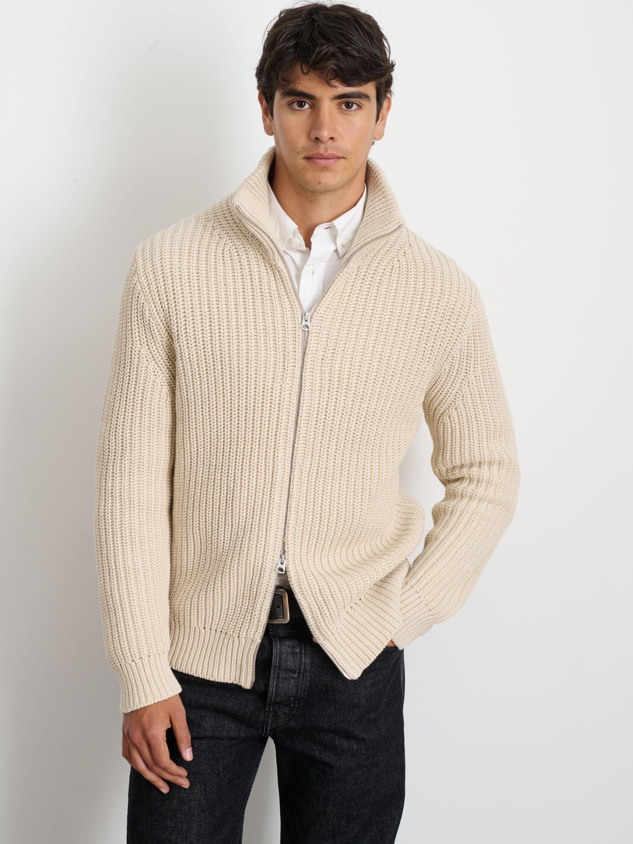 Wright Cardigan in Chunky Cotton Male Product Image