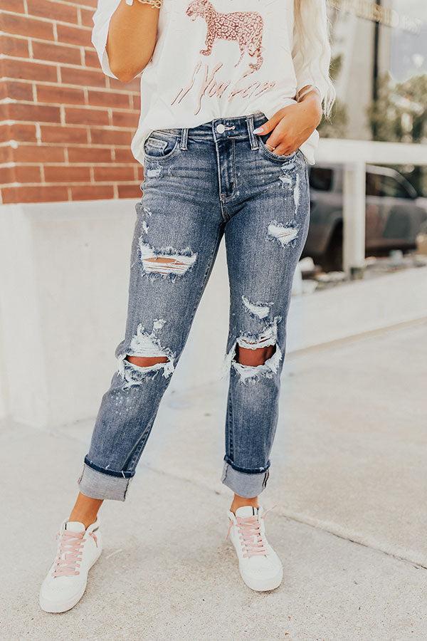 Judy Blue The Perez Midrise Distressed Jean Product Image