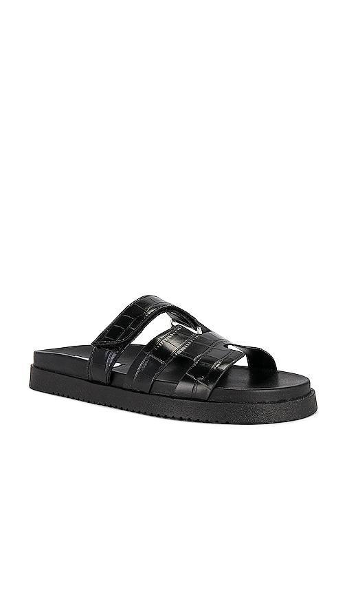 Steve Madden Mayven Leather Slide Sandals Product Image