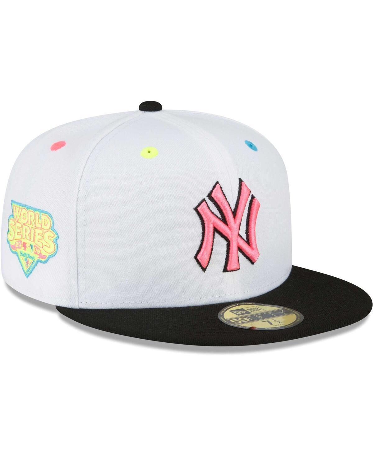 Mens New Era White New York Yankees Neon Eye 59FIFTY Fitted Hat Product Image