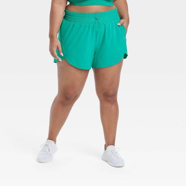 Womens Flex Woven High-Rise Shorts 3 - All In Motion 3X Product Image