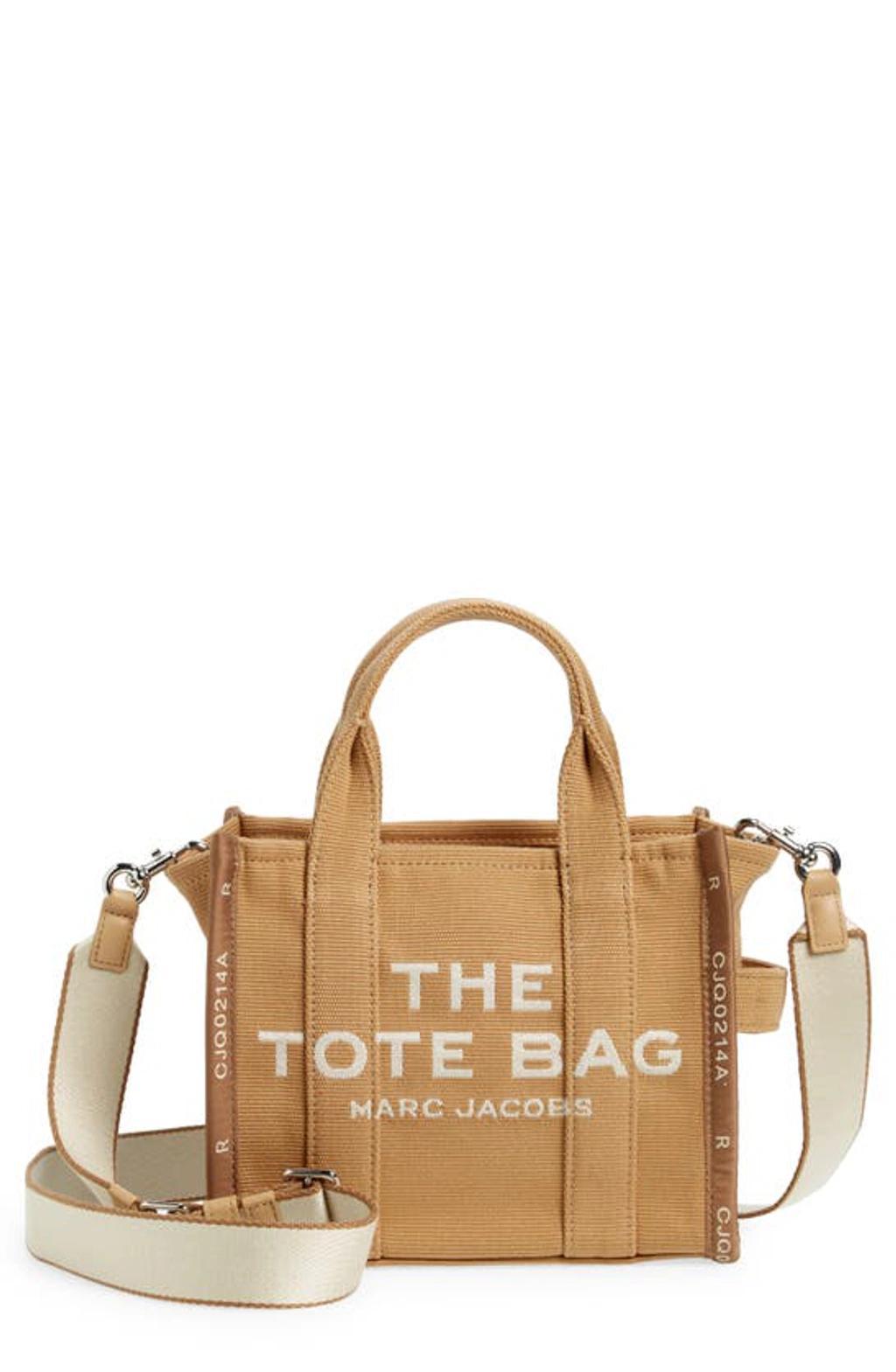 The Jacquard Small Tote Bag In Camel Product Image