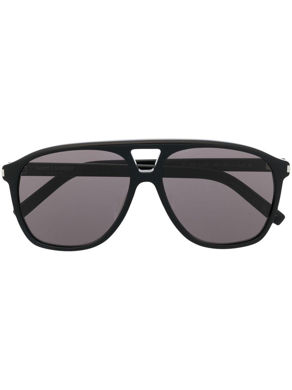 Aviator-style Sunglasses In Black Product Image