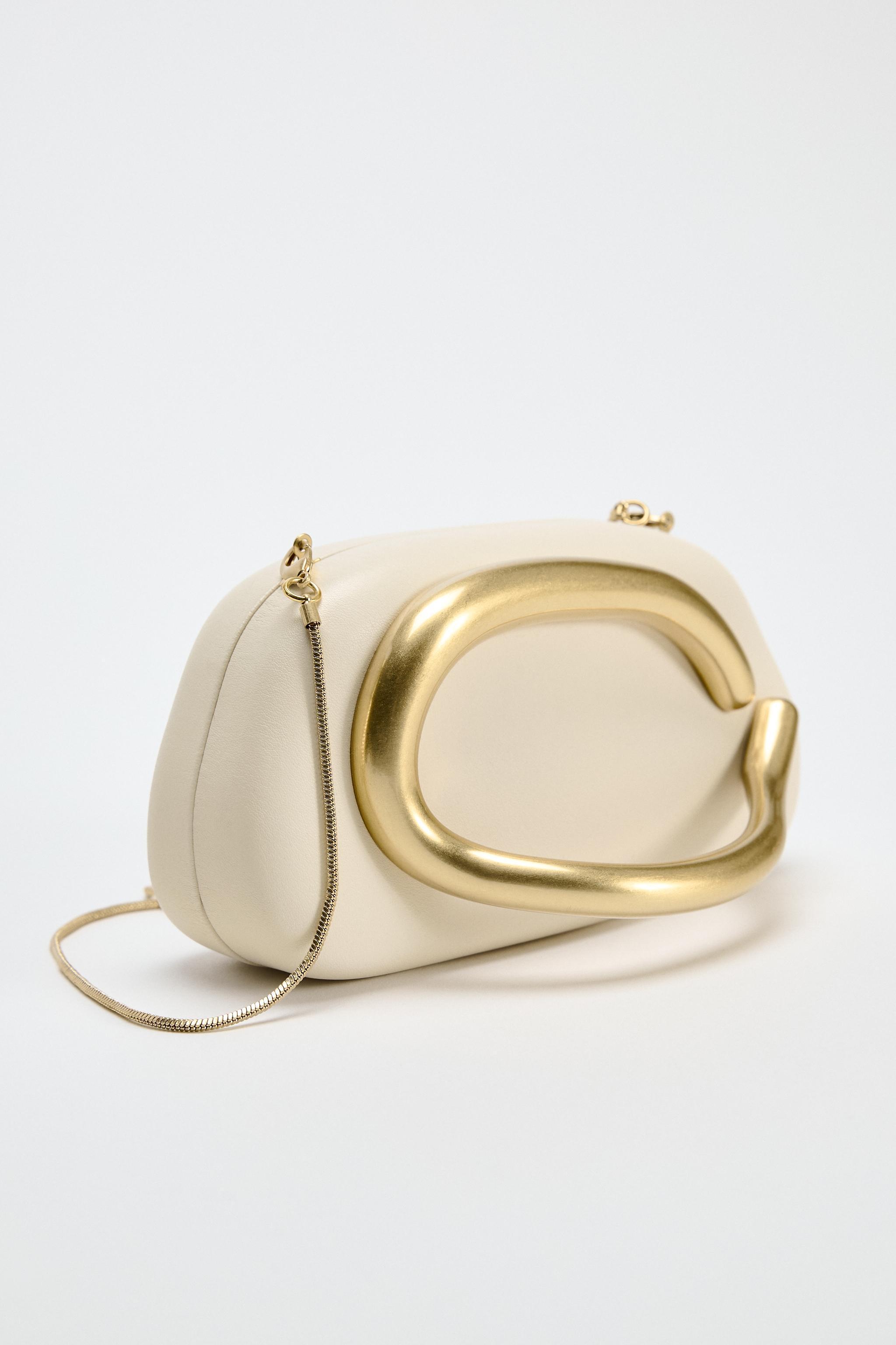 GOLD CLOSURE BOX CLUTCH Product Image