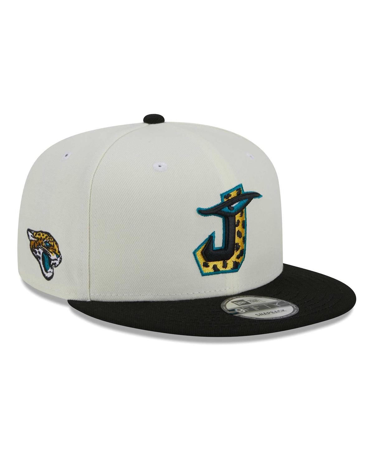 Mens New Era Cream Jacksonville Jaguars City Originals 9FIFTY Snapback Hat - Cream Product Image