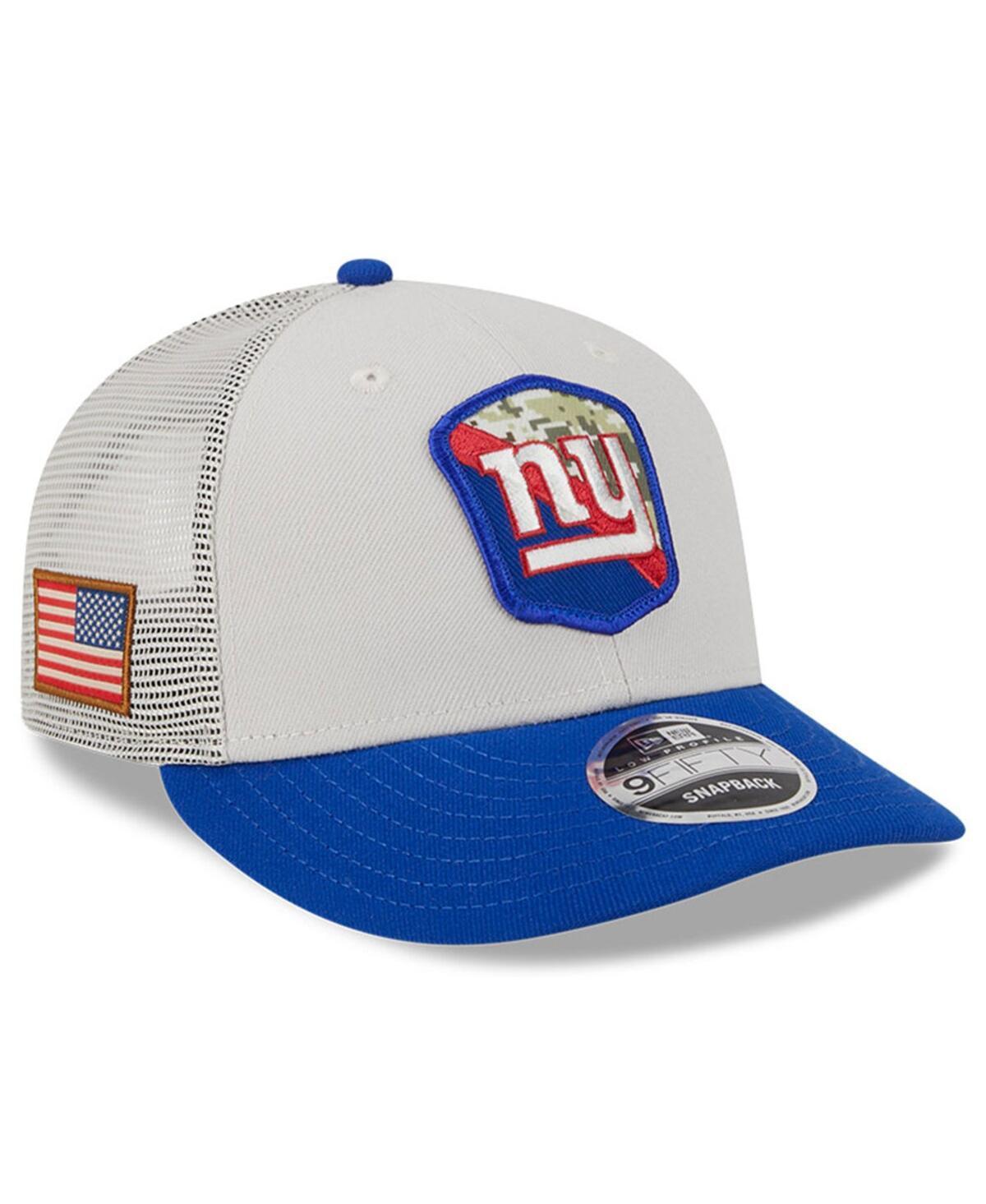 Mens New Era  Stone/Royal New York Giants 2023 Salute To Service Low Profile 9FIFTY Snapback Hat Product Image