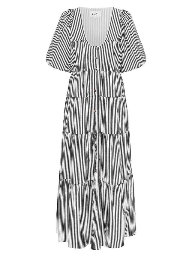 Womens Cecci Cotton Stripe Maxi Dress Product Image