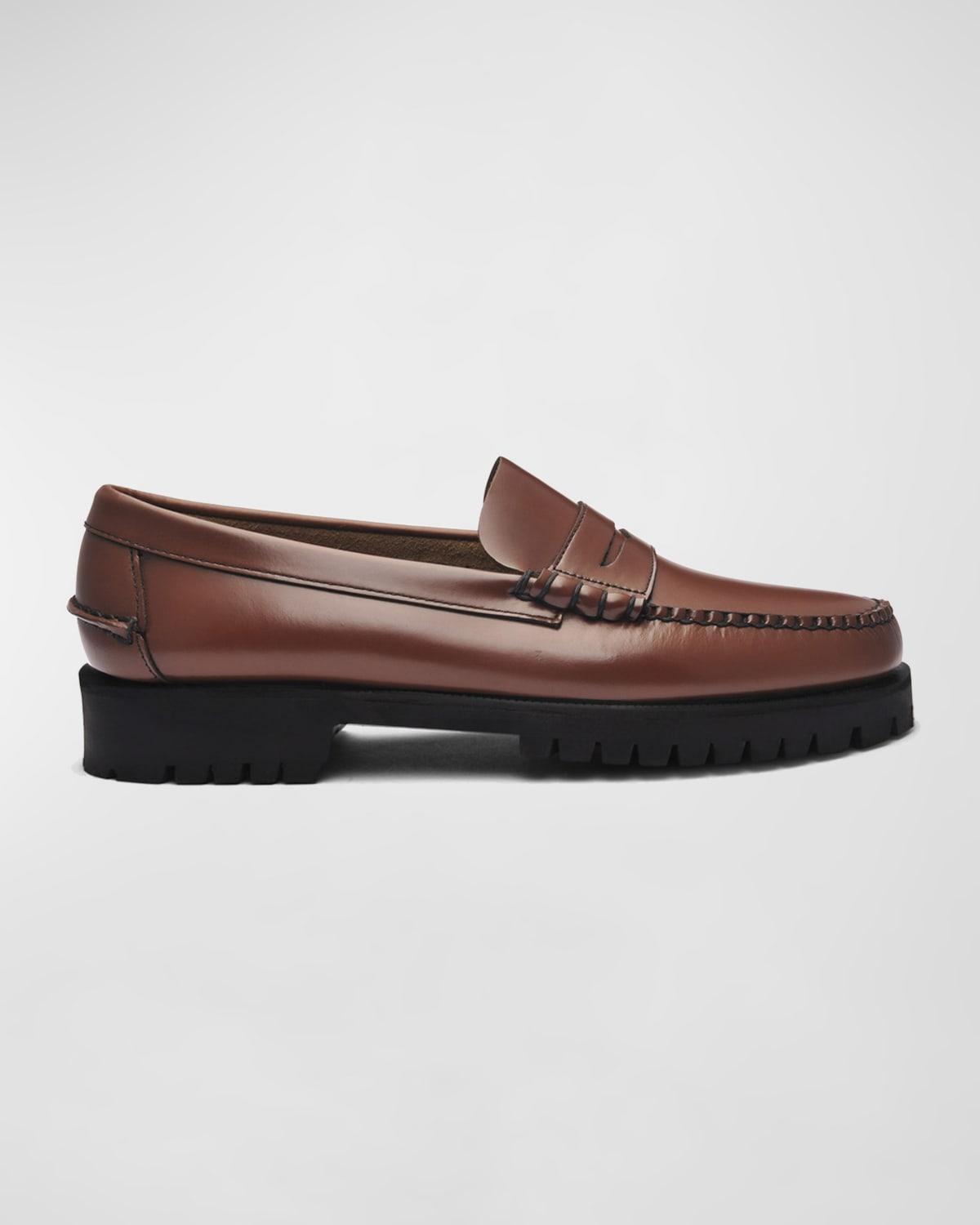 Dan Casual Lug-Sole Penny Loafers Product Image