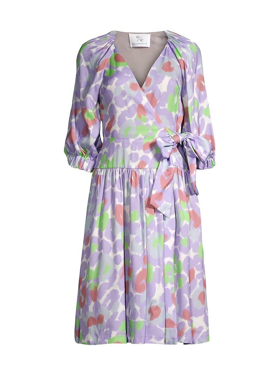 Womens Debra Spotted Wrap Dress Product Image