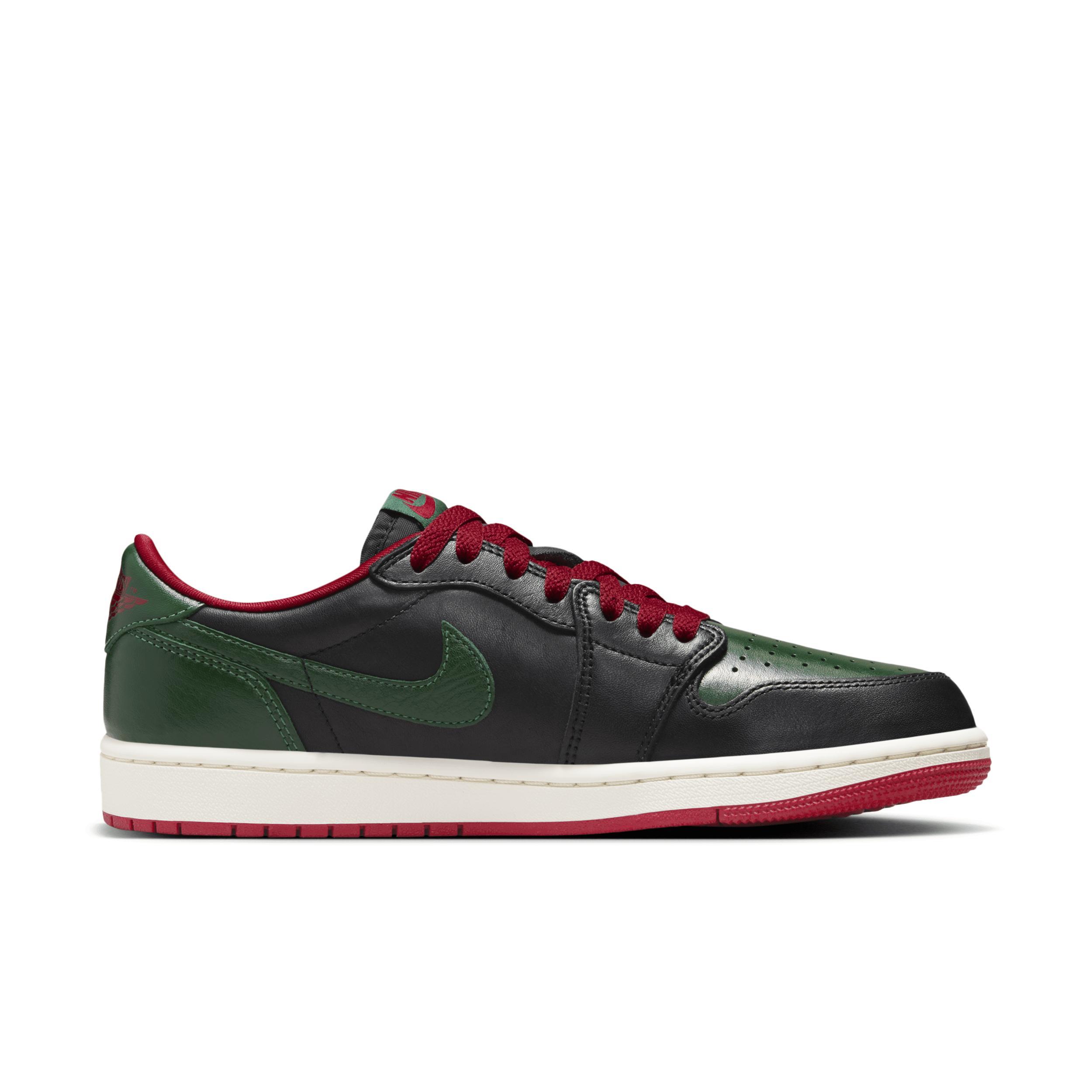 Air Jordan 1 Low OG "Black/Gorge Green" Women's Shoes Product Image