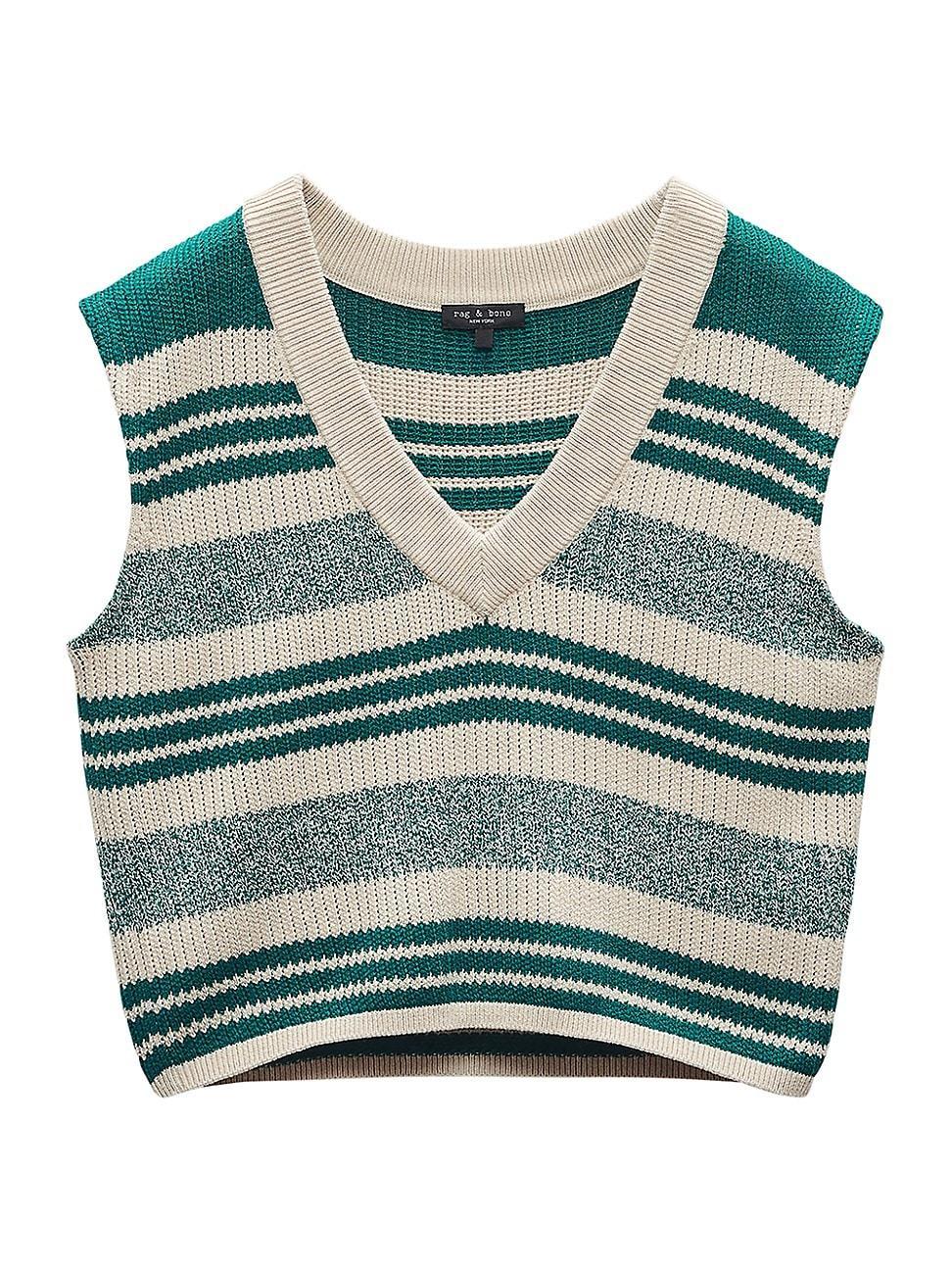 Womens Cyrus Stripe Vest Product Image