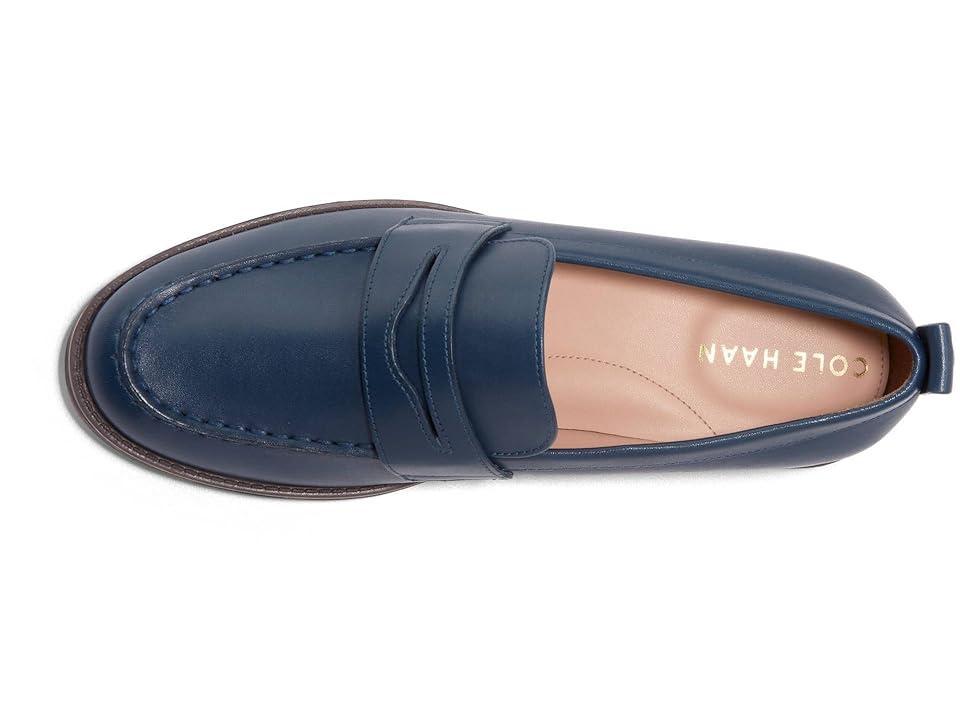 Cole Haan Stassi Penny Loafer (Blue Wing Teal Leather) Women's Shoes Product Image