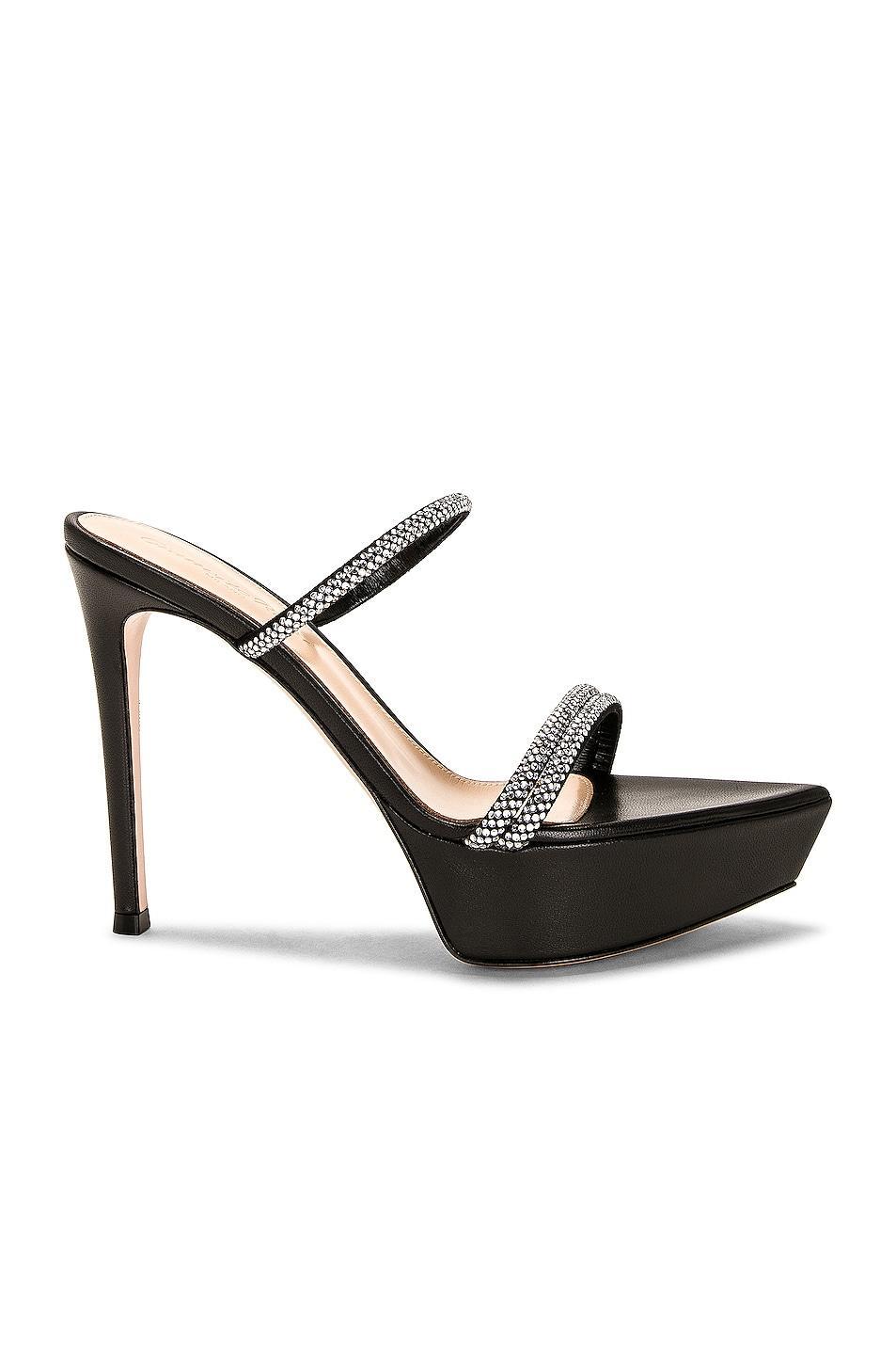 Gianvito Rossi - Women's Cannes Leather Platform Sandals - Neutral - IT 41 - Moda Operandi Product Image