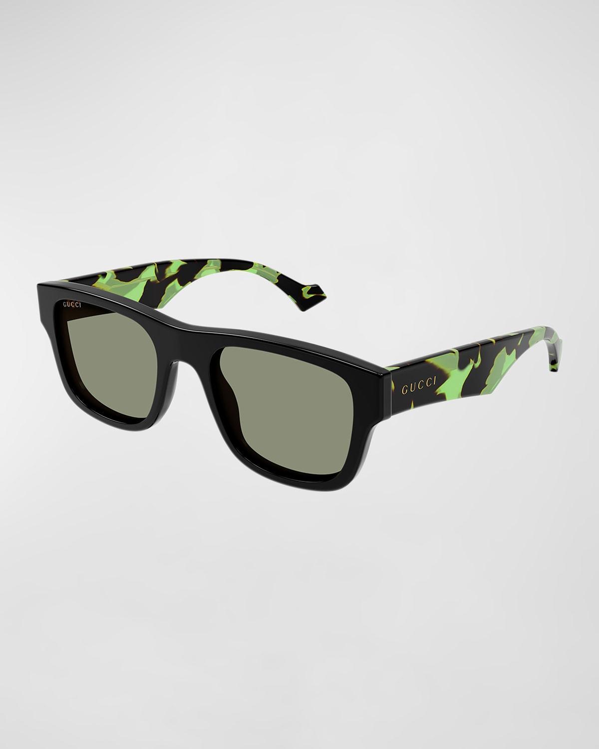 Mens Acetate Rectangle Sunglasses Product Image