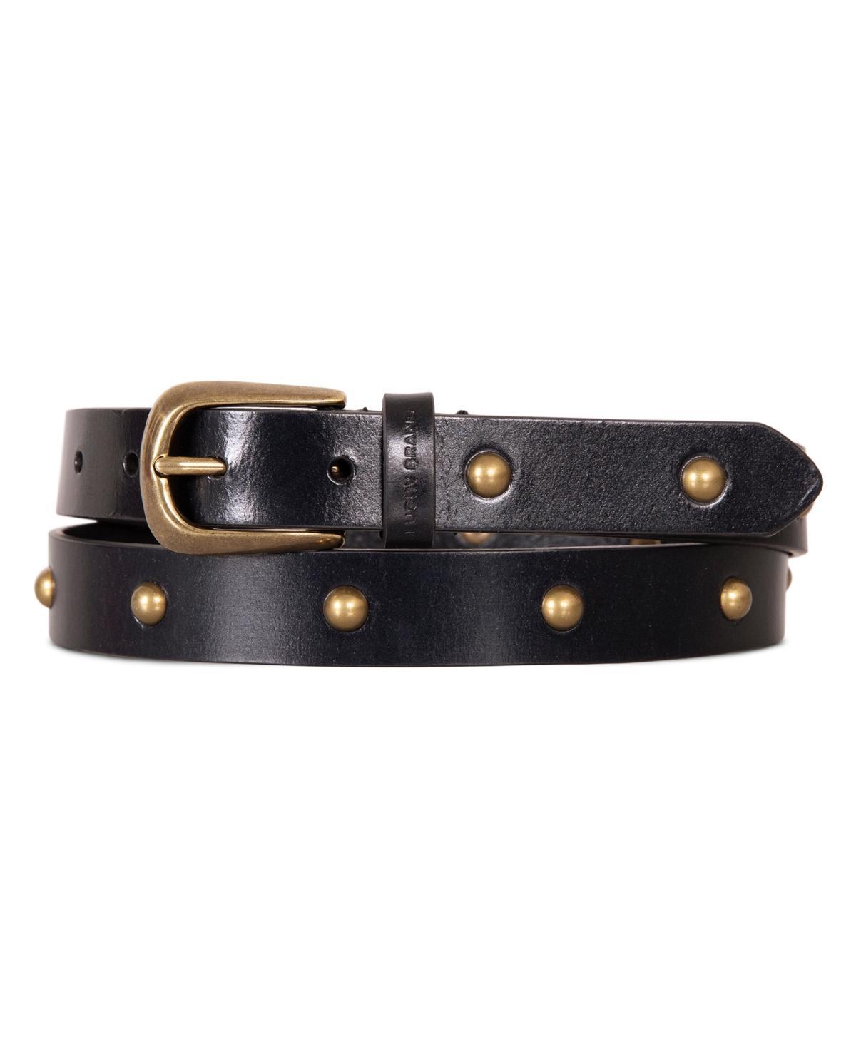 Lucky Brand Womens Metal Stud Leather Pant Belt Product Image