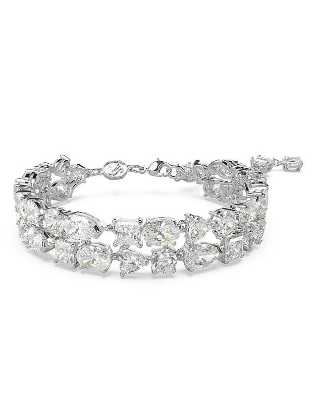 Swarovski Mesmera Mixed Cut Double Row Bracelet in Rhodium Plated Product Image