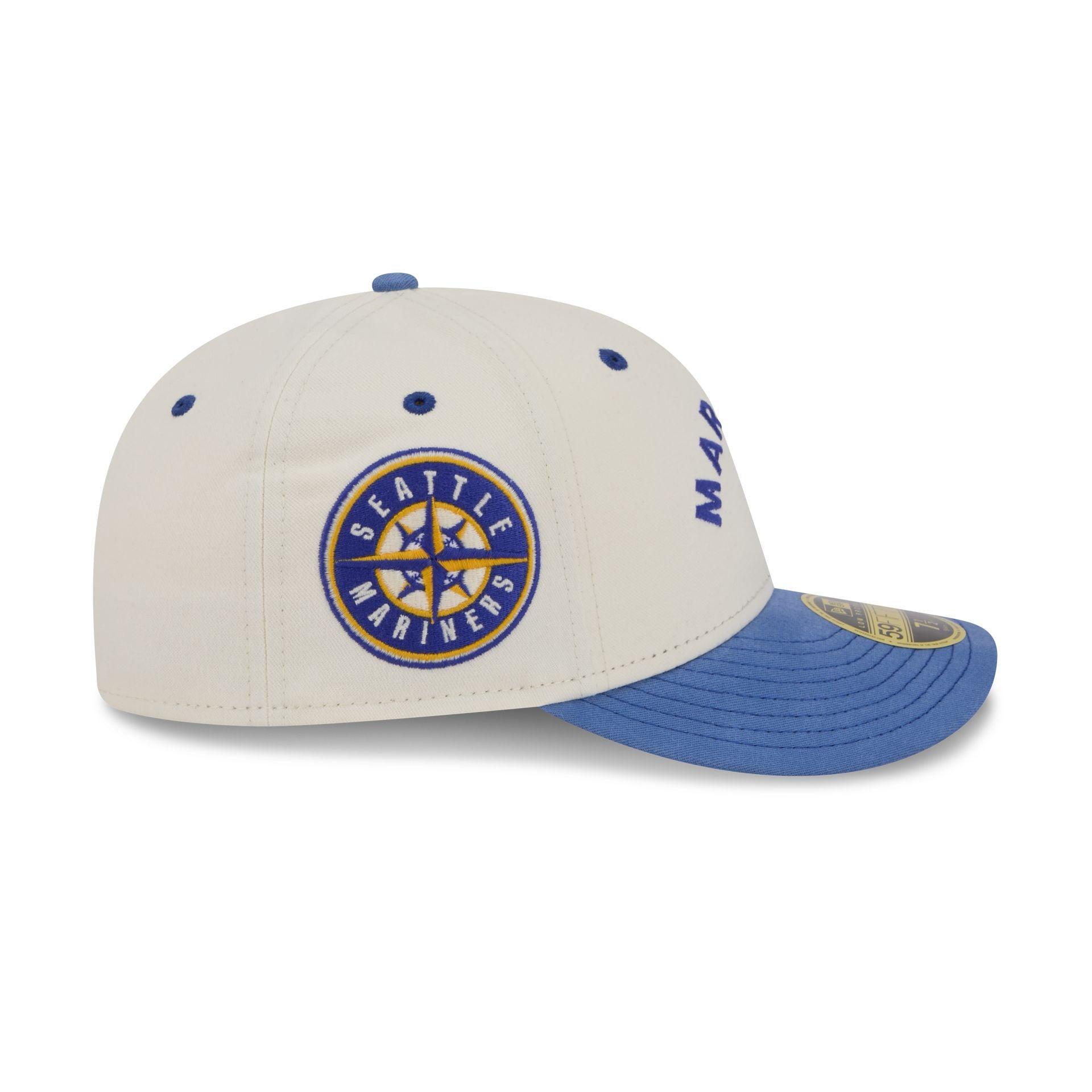 Seattle Mariners Vintage Stack Low Profile 59FIFTY Fitted Hat Male Product Image