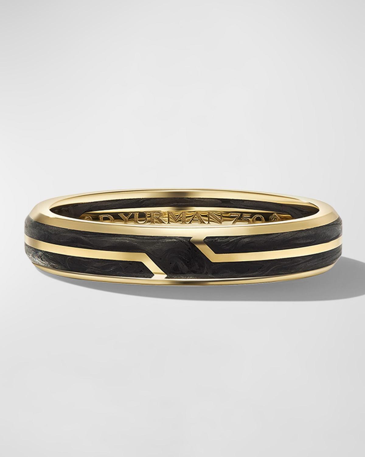 Mens Band Ring in 18K Gold, 4mm Product Image