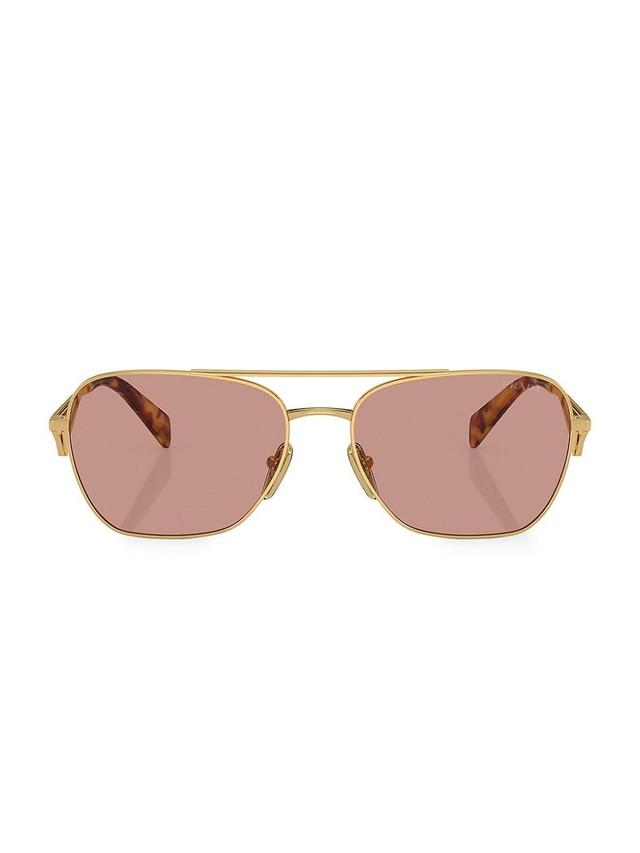 Prada 59mm Aviator Sunglasses Product Image