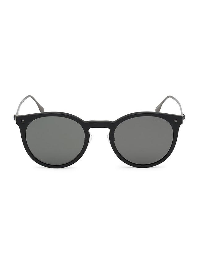 Mens 54MM Round Sunglasses Product Image