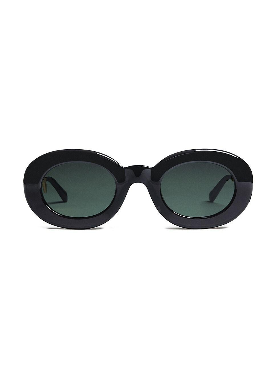 Mens Pralu 49MM Logo Oval Sunglasses Product Image