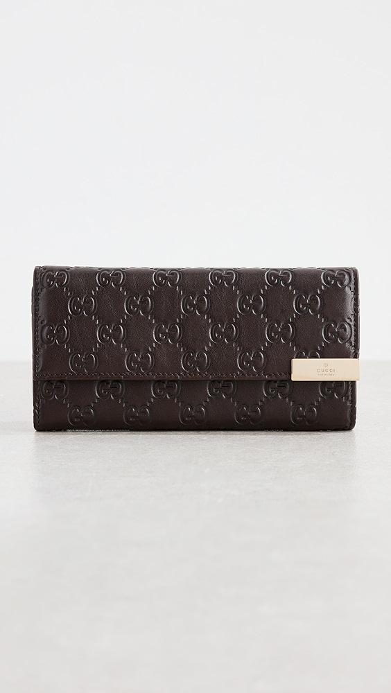 What Goes Around Comes Around Gucci Brown Guccissima Wallet on Chain | Shopbop Product Image