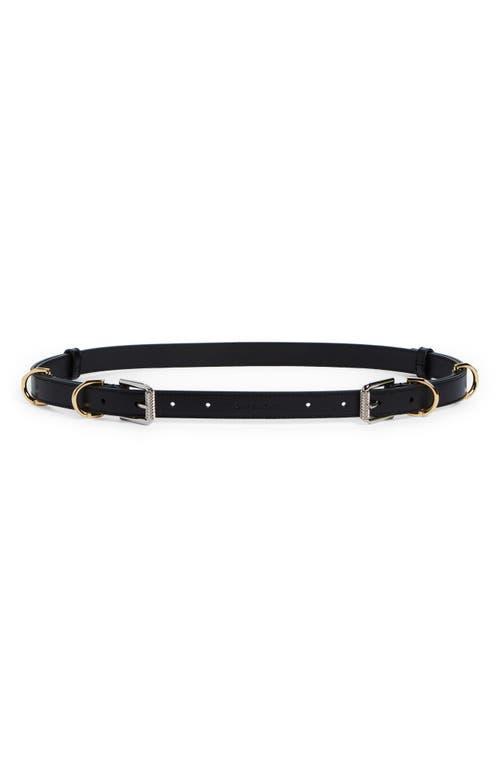 Givenchy Voyou Double Buckle Leather Belt Product Image