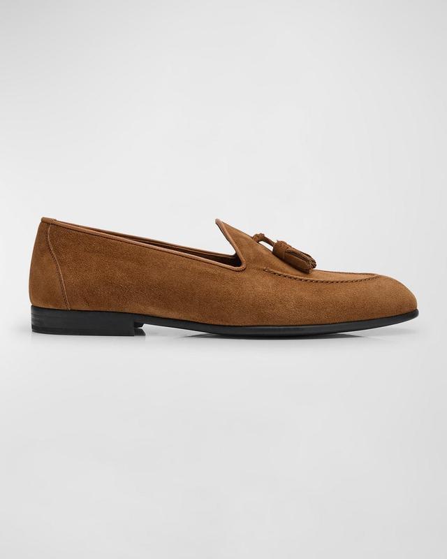 Mens Suede Tassel Loafers Product Image