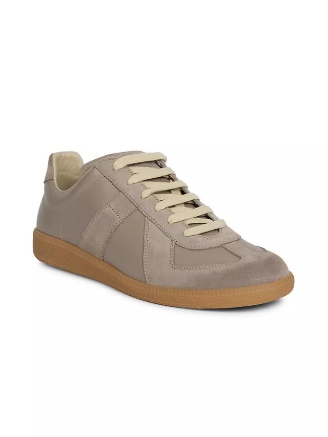 Replica Leather & Suede Sneakers Product Image