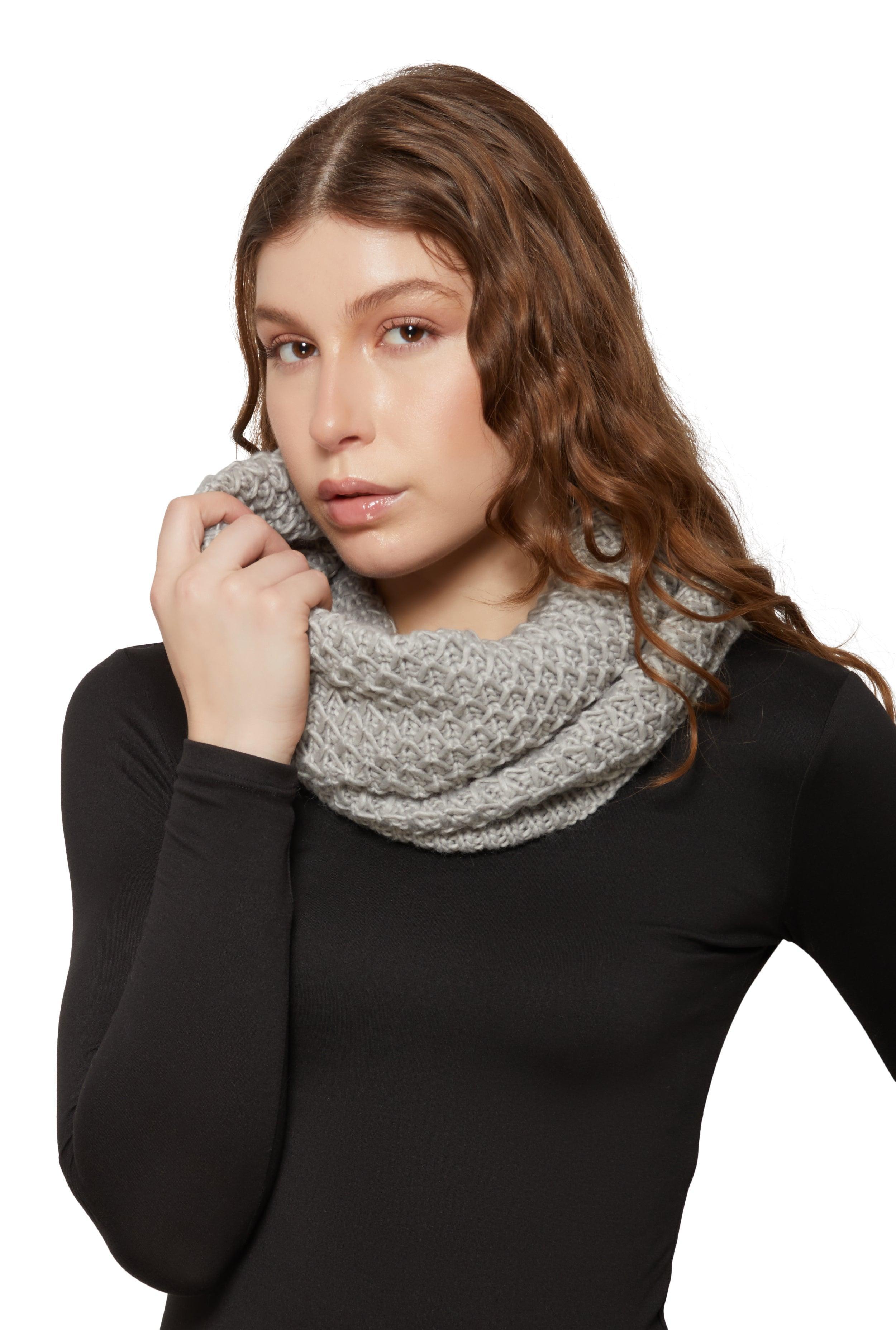 Womens Textured Knit Infinity Scarf product image