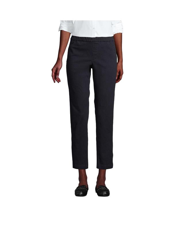 Womens Lands End Pull-On Chino Crop Pants Product Image