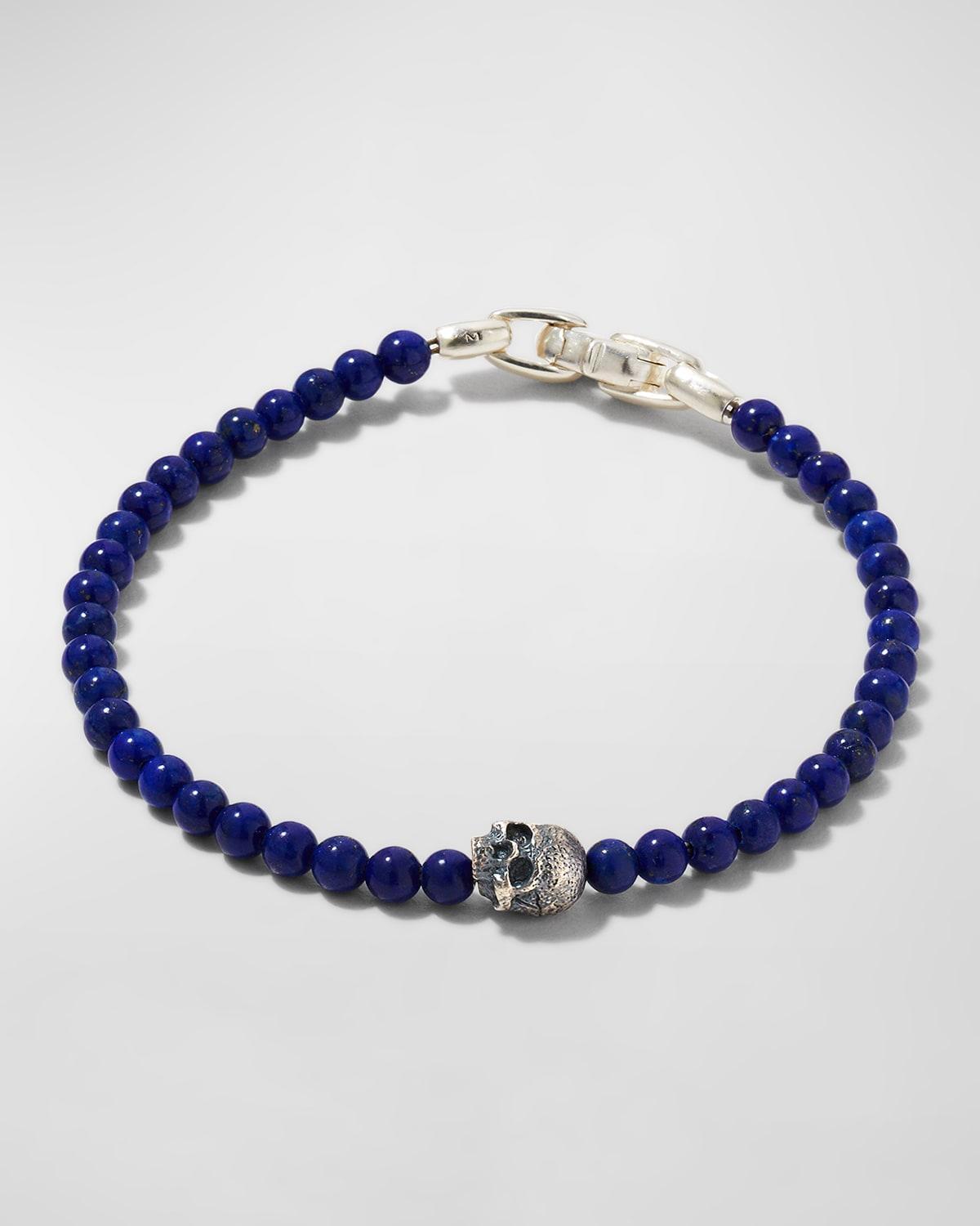 David Yurman Spiritual Beads Skull Bracelet with Lapis Lazuli Product Image