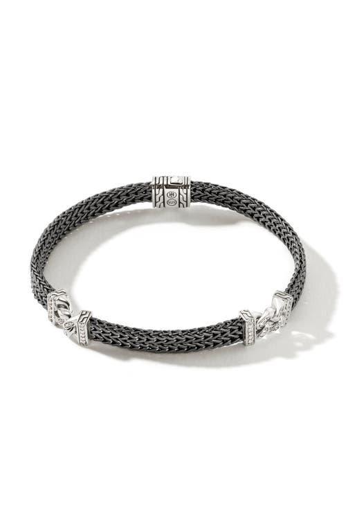 John Hardy Classic Pav Diamond Chain Station Bracelet Product Image