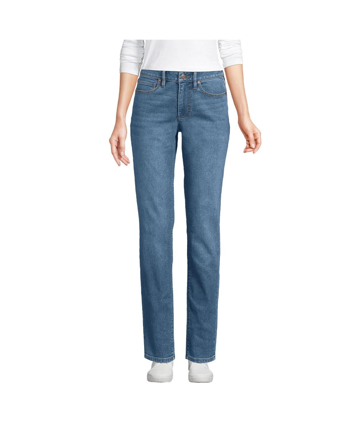 Womens Lands End Mid-Rise Boyfriend Jeans Product Image