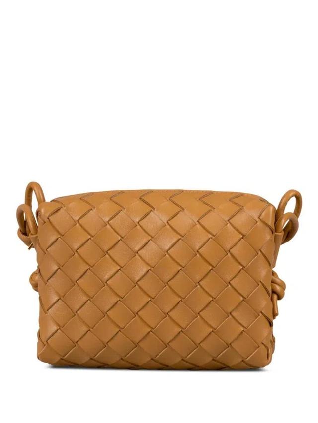 Mini Loop Leather Camera Bag In Nude & Neutrals Product Image